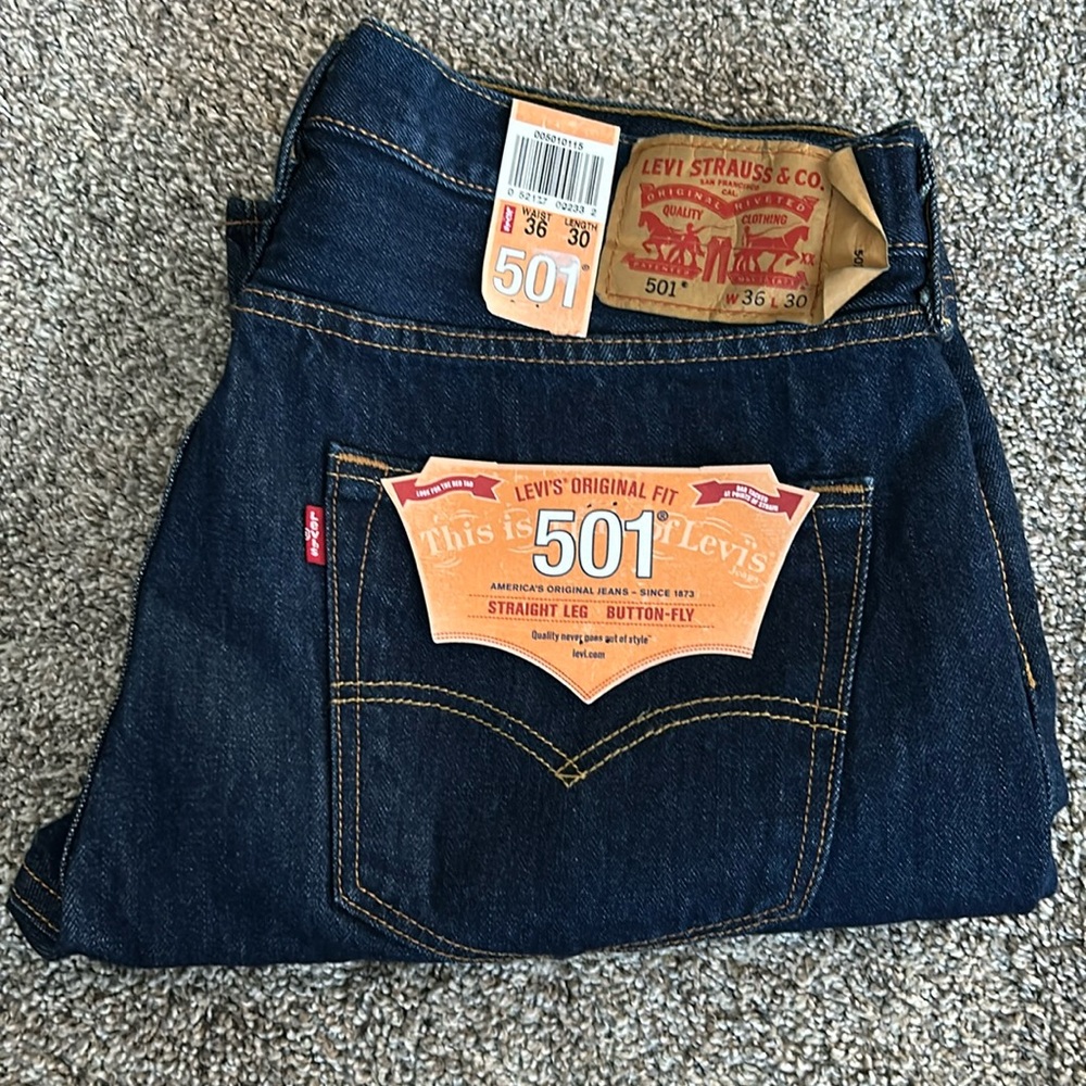 Levi 501 Button Fly Jeans NWT